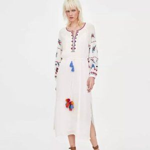 Zara Embroidered Beach Cover-up